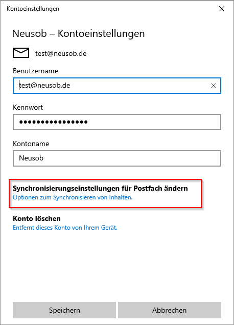 MailApp von Windows 10 - 
